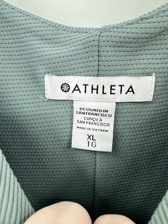 ATHLETA RYDER DRESS midi minimalistic gray XL sleeveless athleisure pockets - Picture 9 of 13